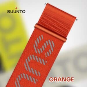 Suunto 22mm Athletic 7 Loop Textile Strap - Coral Orange